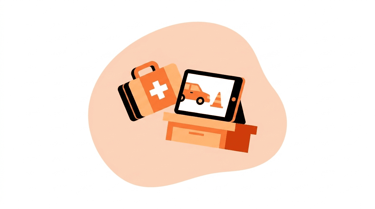 National Safety Council YouTube channel: tablet playing a distracted-driving safety video