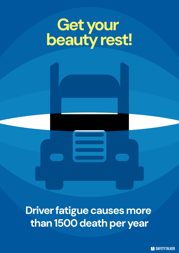 Driver Fatigue safety poster
