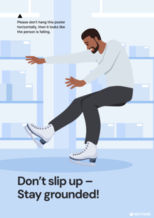 avoid slips and trips safety poster thumbnail